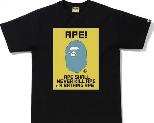 BAPE Water Print Tee Black