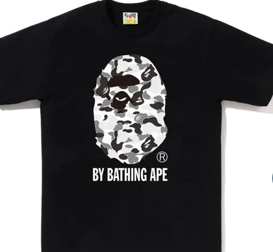 ABC CAMO BY BATHING APP TEE BLACK