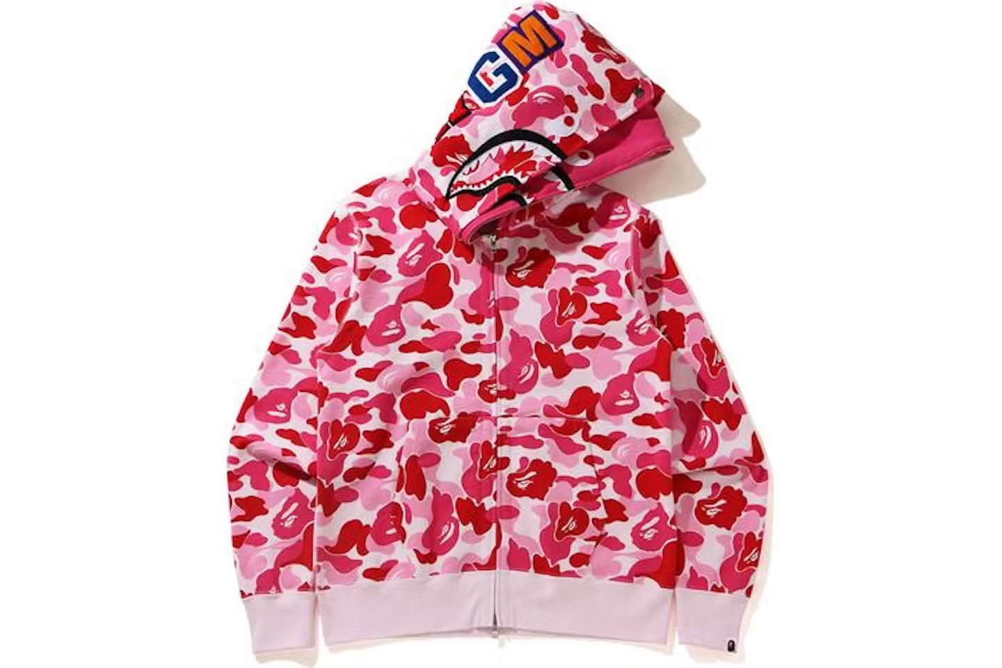 BAPE Big ABC Camo Shark Wide Full Zip Double Hoodie
Pink