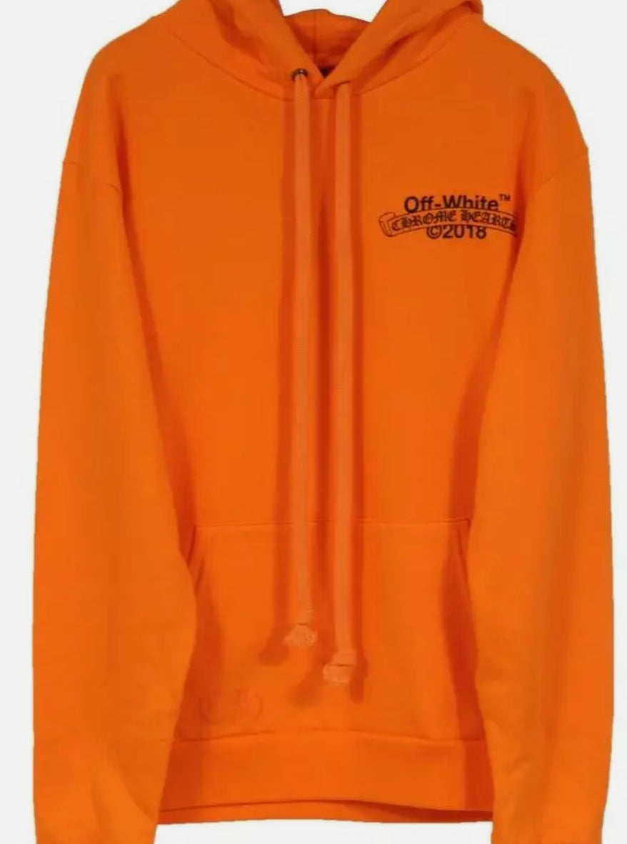 OFF-WHITE x Chrome Hearts 2018 Hoodie
Orange/Black