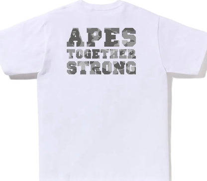 HONEYCOMB CAMO COLLEGE ATS TEE MENS White/Grey