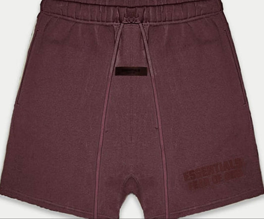 Fear of God Essentials Plum Sweat Shorts