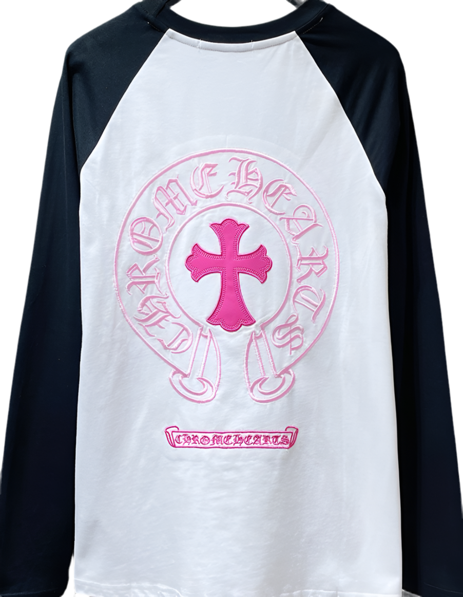 Chrome Heart Pink Cross Tee