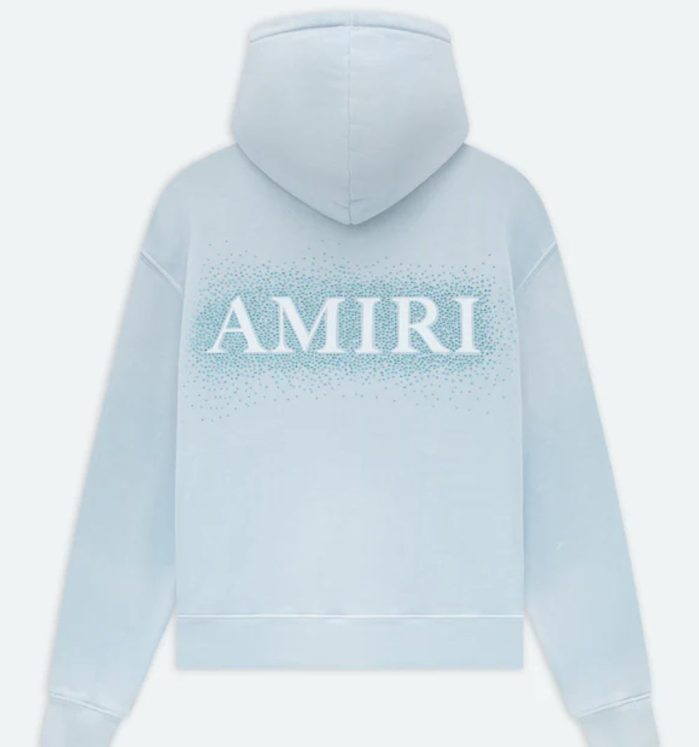 Amiri CRYSTAL BURST HOODIE- ASHLEY BLUE