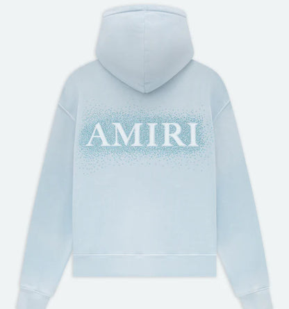 Amiri CRYSTAL BURST HOODIE- ASHLEY BLUE