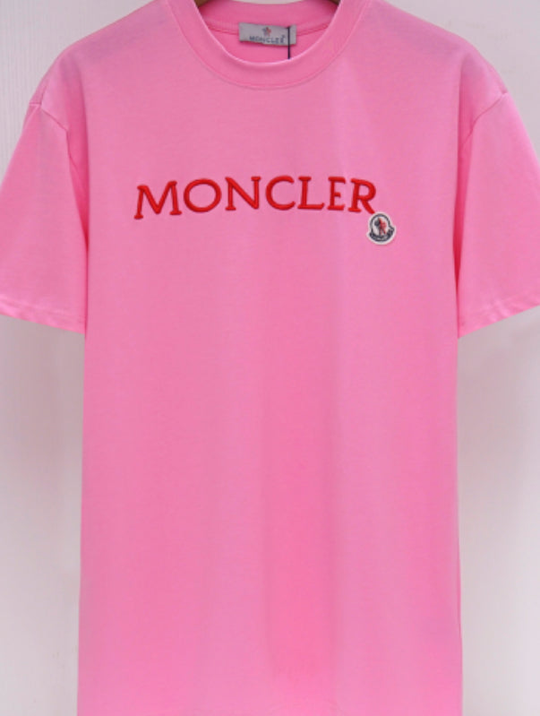 Moncler - Logo Cotton T-Shirt - Pink