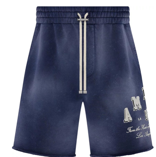 Amiri Vintage Collegiate Shorts 'Blue'