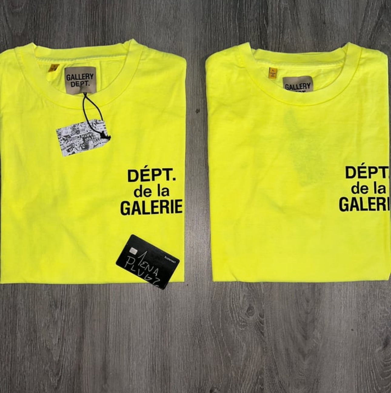 Gallery Dept. French T-Shirt Neon Yellow