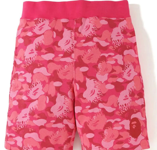 BAPE Tie Dye Sweat Shorts Pink