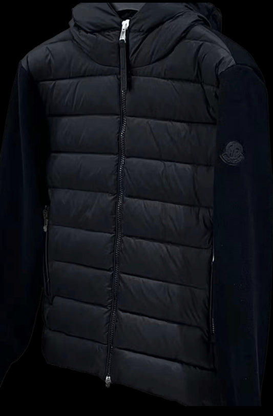 Moncler Black Cardigan Knit Sleeves