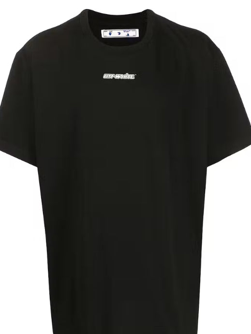 Off-White Marker Blue Arrows Oversized Tee Black