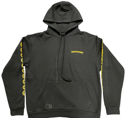 Chrome Hearts Plus Logo Pullover Hoodie Black/Yellow