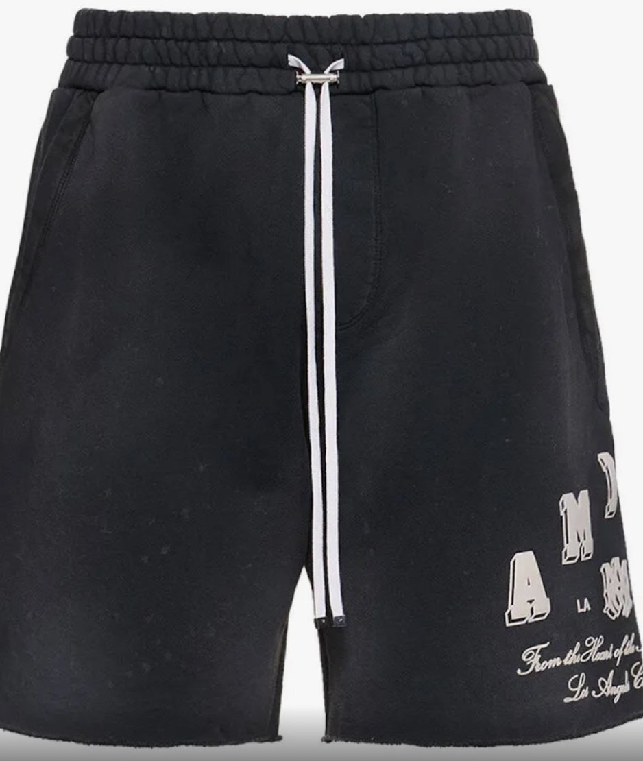 AMIRI Black Vintage Collegiate Shorts