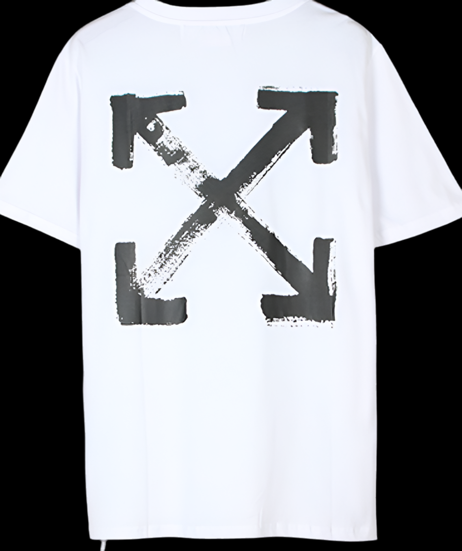 OFF WHITE GRFT TEE WHITE