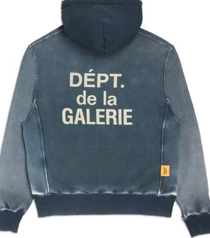 Gallery Dept. Reversible French Logo Hoodie Navy