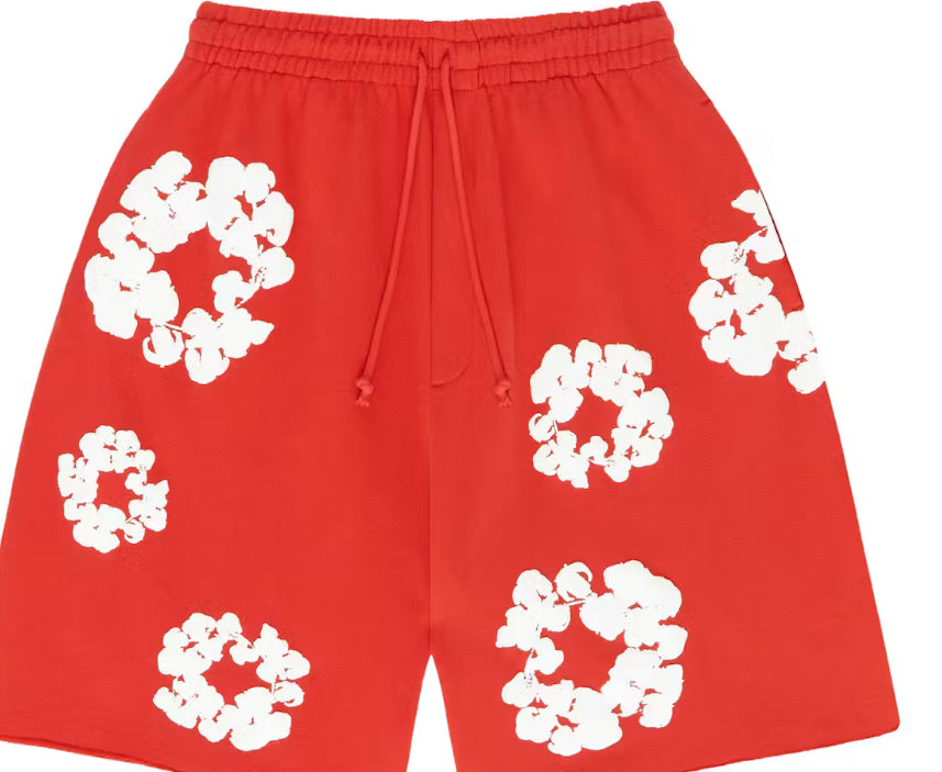 Denim Tears The Cotton Wreath Shorts
Red