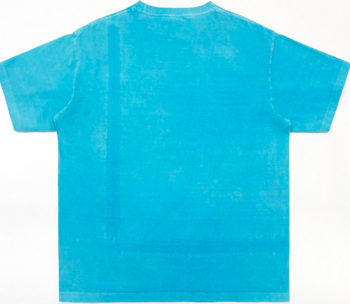 GALLERY VINTAGE LOGO PAINTED TEE TURQUOISE