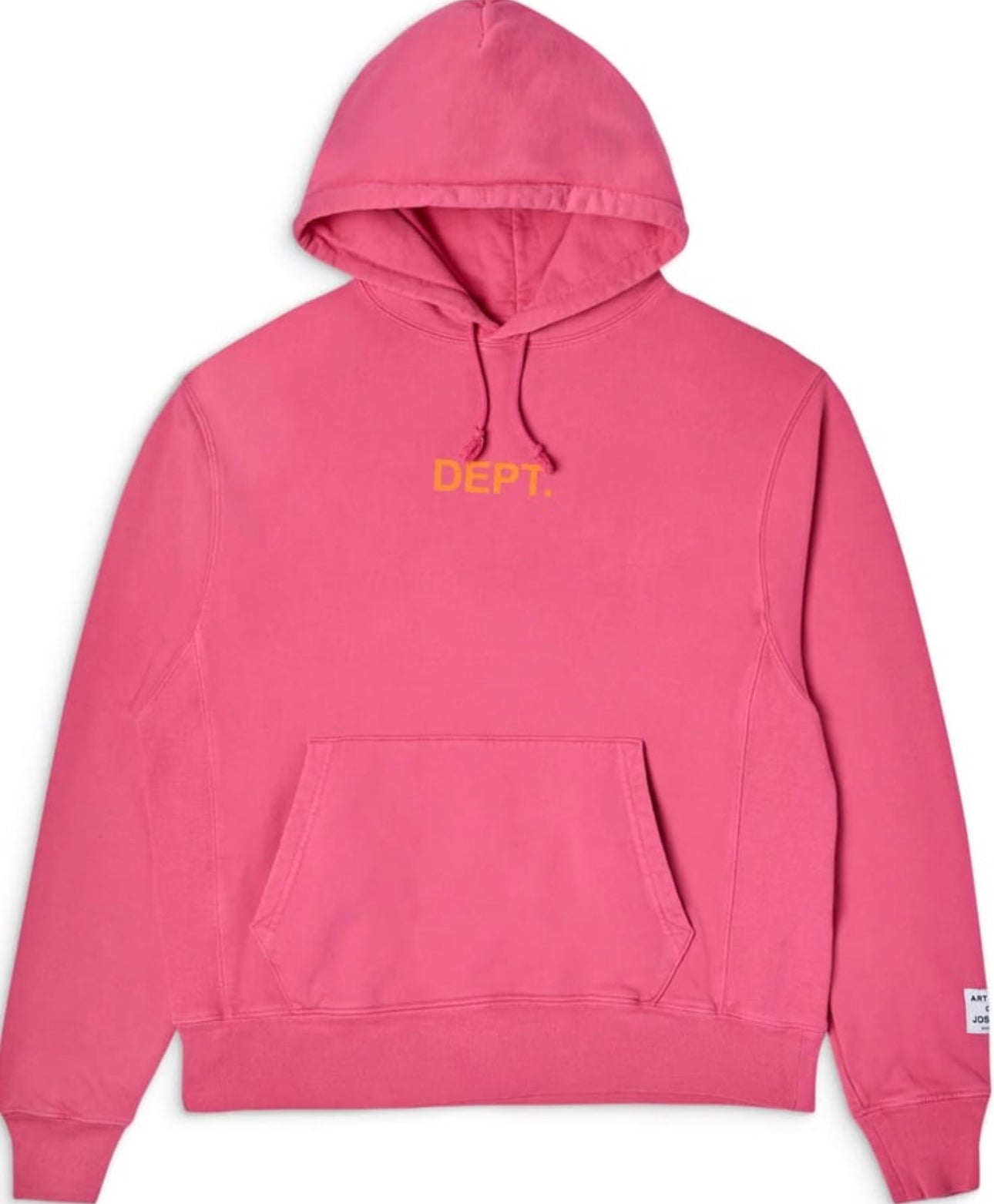 DEPT LOGO HOODIE FLO PINK