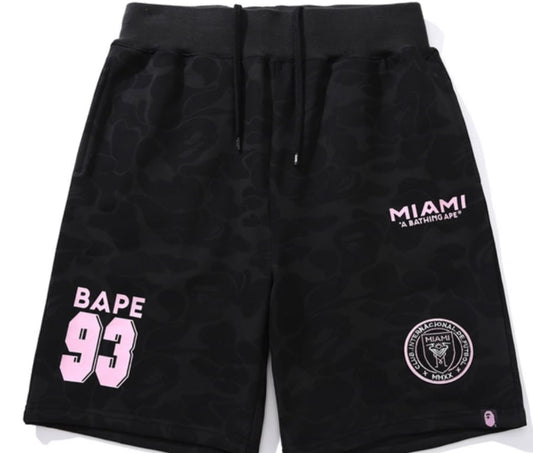 BAPE x Inter Miami CF Sweatshort Black