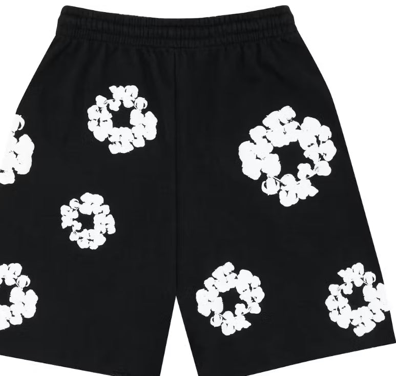 Denim Tears The Cotton Wreath Shorts
Black