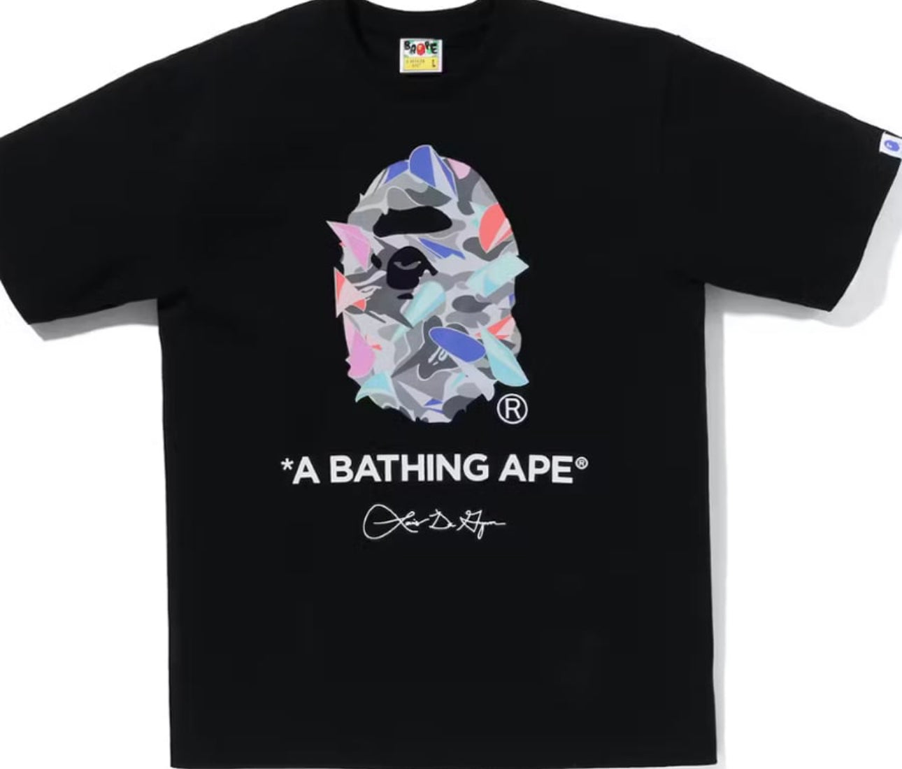 BAPE x Louis De Guzman Ape Head Tee Black