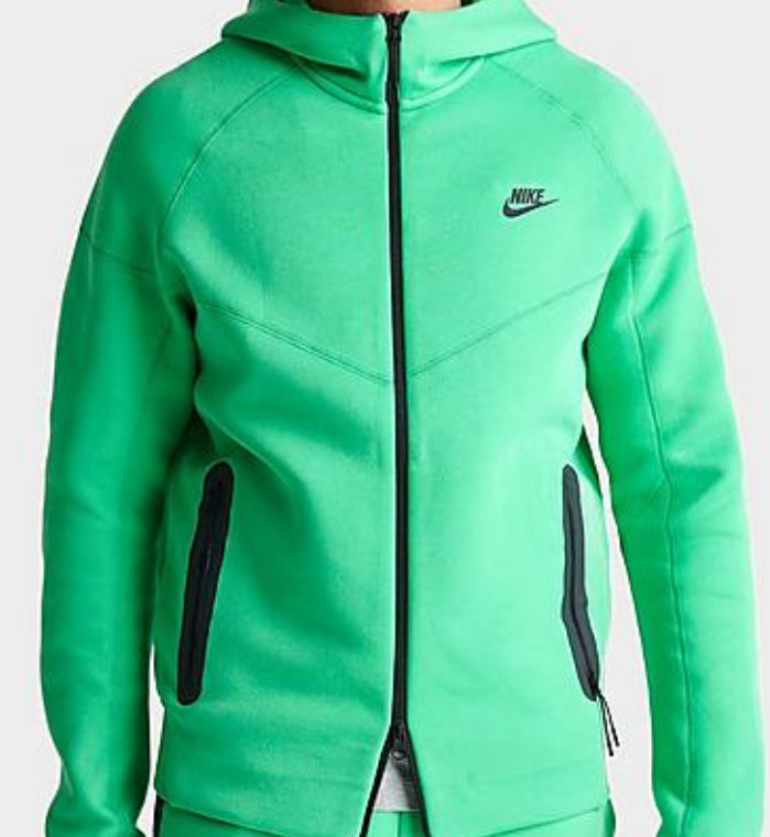 MEN'S NIKE TECH FLEECE WINDRUNNER FULL-ZIP HOODIE Spring Green