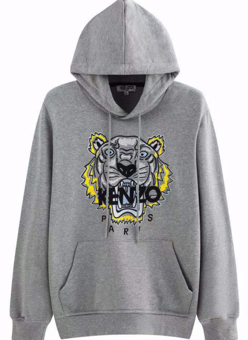 Kenzo Orignial Tiger Hoodie Grey