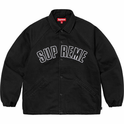 Black Supreme Arc Denim Coaches Jacket