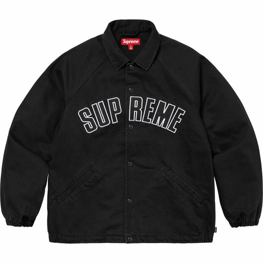 Black Supreme Arc Denim Coaches Jacket