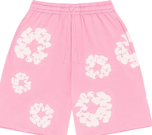 Denim Tears The Cotton Wreath Shorts
Pink