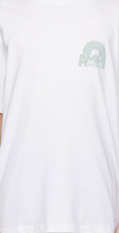 White 'Amiri Records' T-Shirt