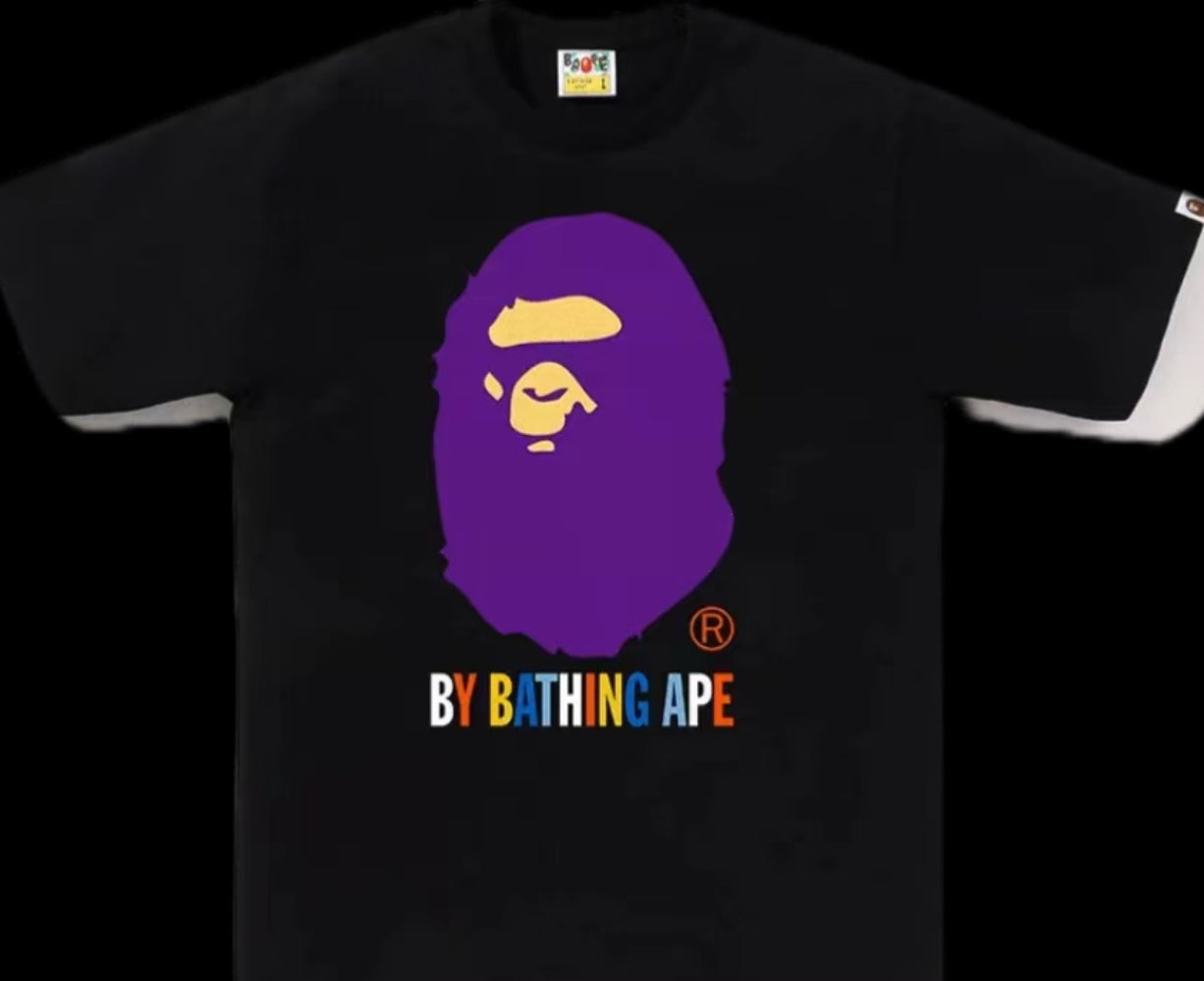 Bape purple Ape Head tee