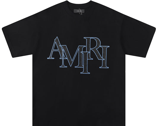 AMIRI Crystal Staggered Logo T-Shirt