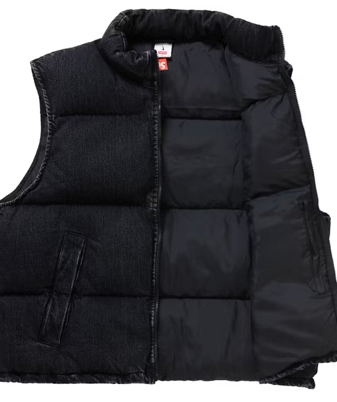 ASupreme Nike Denim Puffer Vest
Black