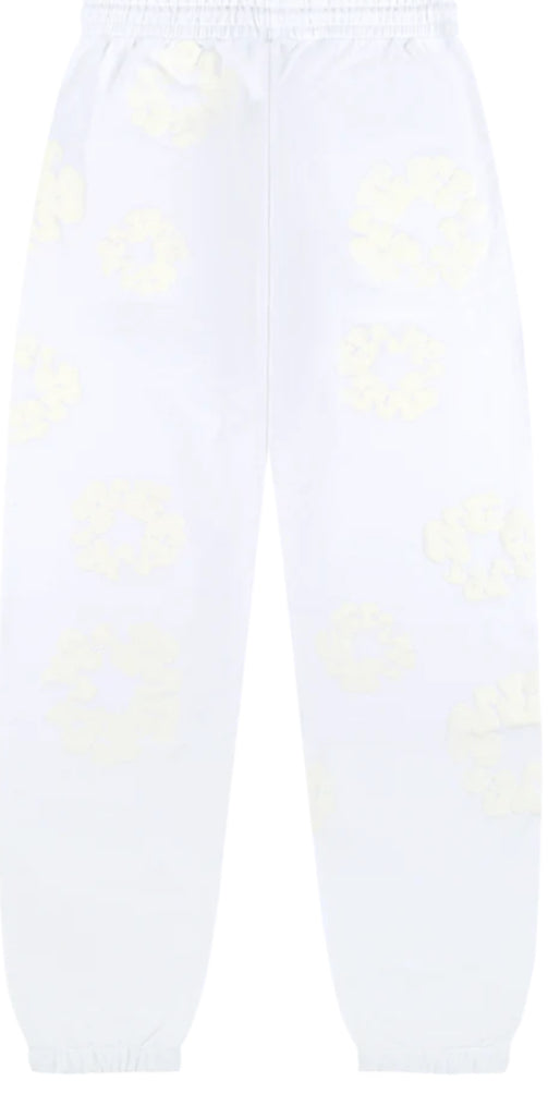 Cotton Wreath Mono Denim Tears Sweatpants White