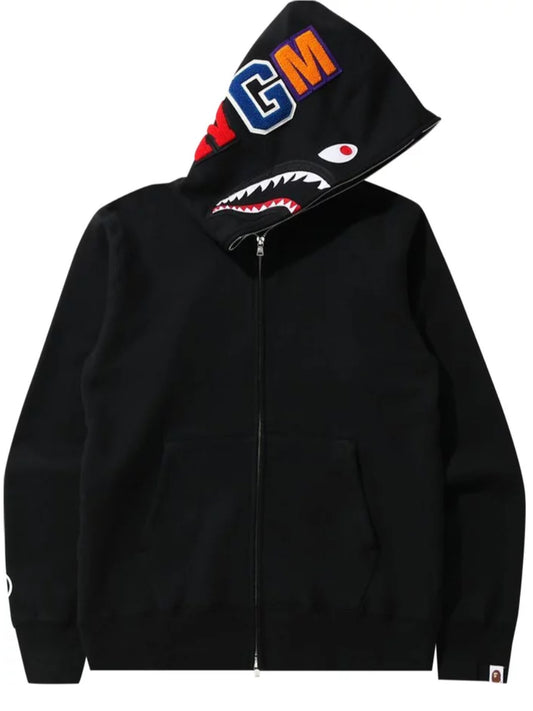 BAPE Shark Full Zip Hoodie 'Black'