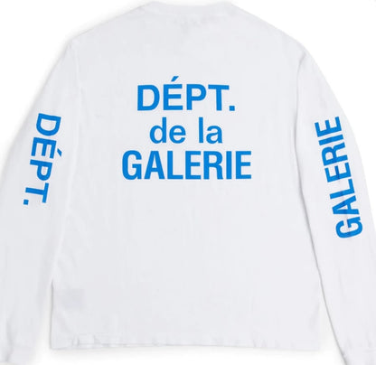 FRENCH COLLECTOR L/S TEE White/Blue GALLERY DEPT.