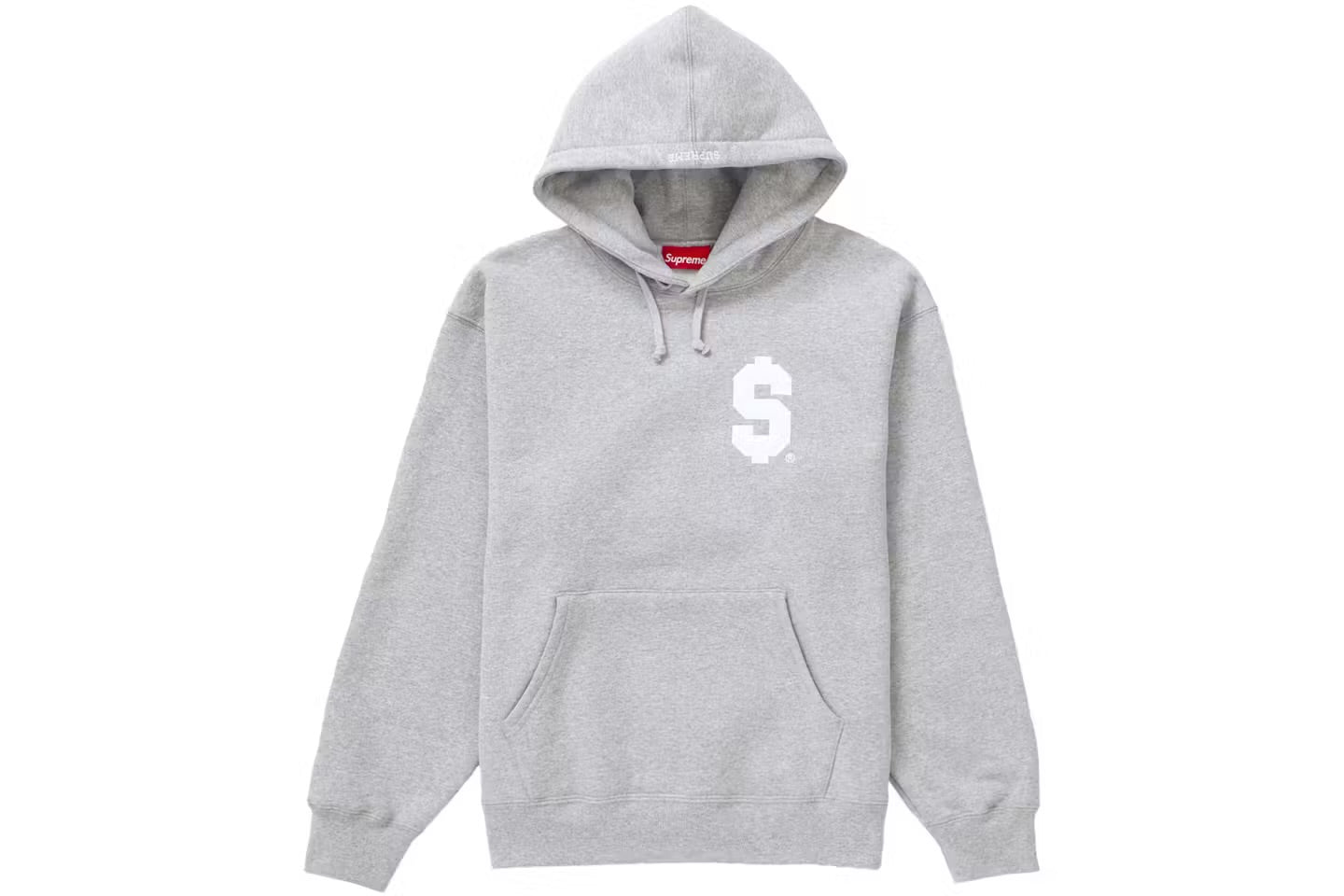 Supreme $ Hooded Sweatshirt
Heather Grey