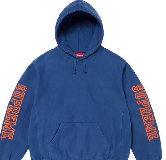 BLUE/ORANGE SUPREME COLLEGIATE SLEEVE HOODED