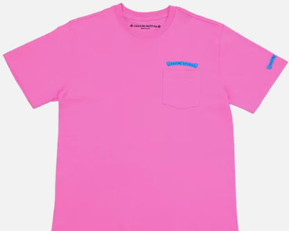 Chrome Hearts That Group Scroll Tee Pink