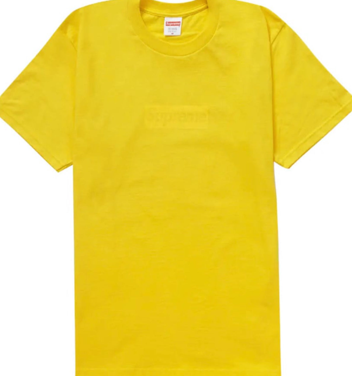 Supreme Tonal Box Logo Tee Yellow