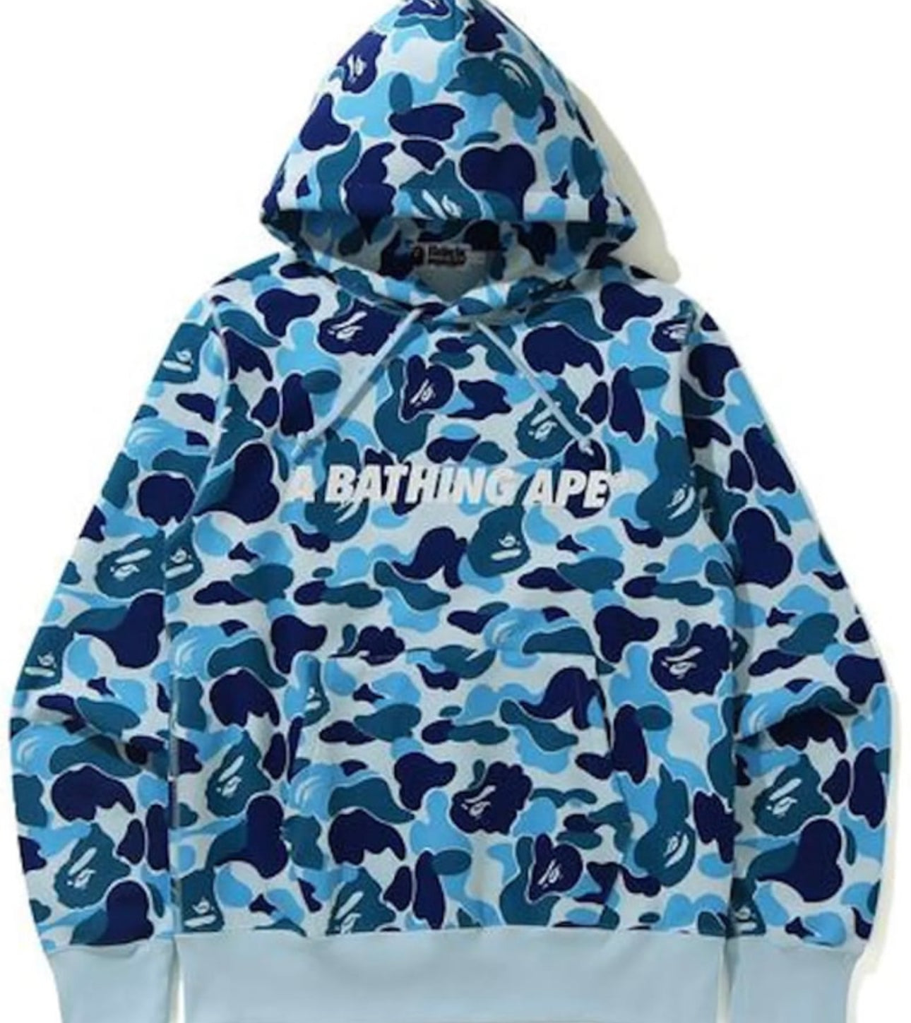 Bape ABC Camo Pullover Hoodie Blue