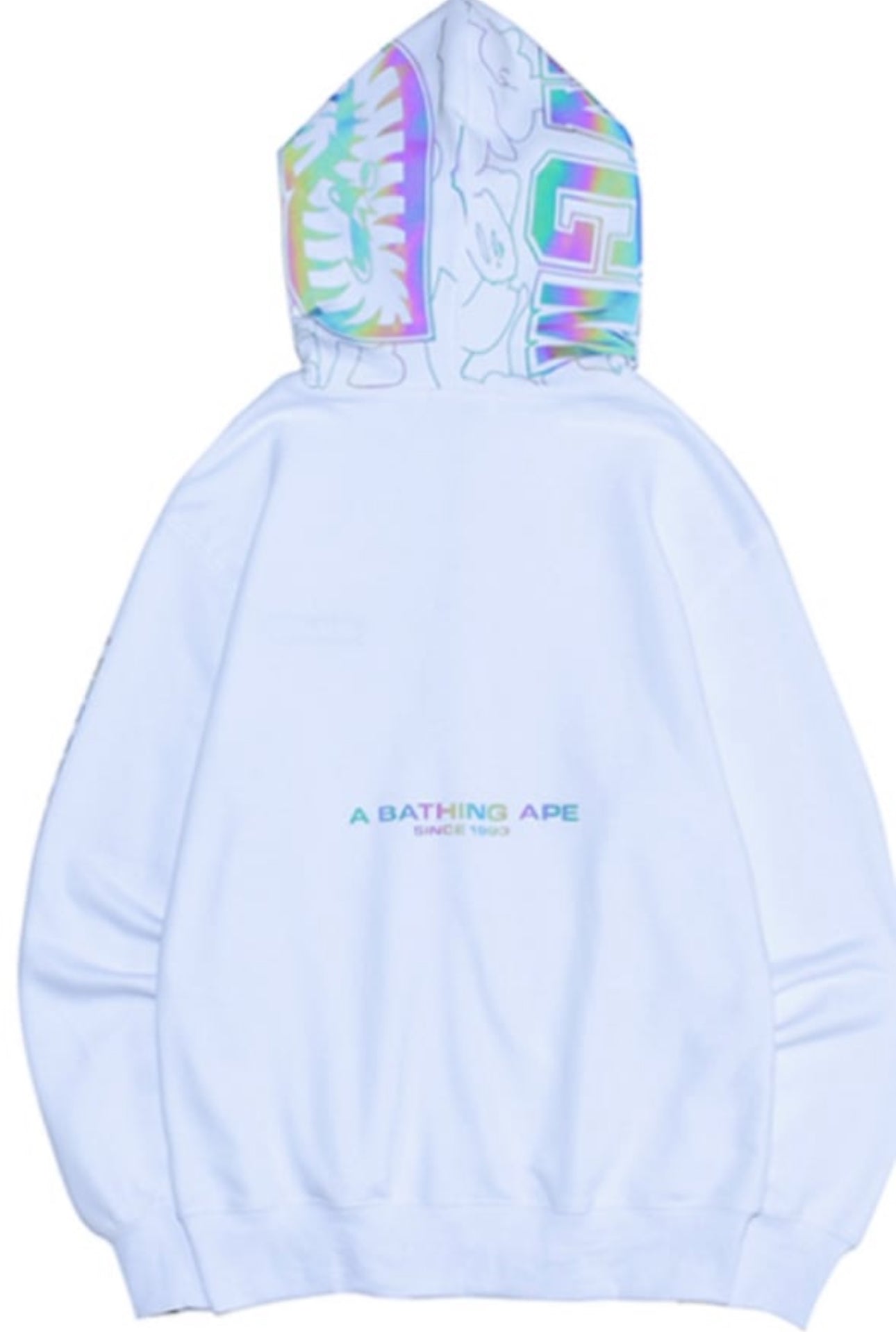 BAPE reflective holographic Jacket White