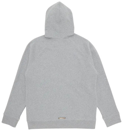 Chrome Hearts Paper Jam Triple Leather Cross Zip Up Hoodie 'Grey Heather'