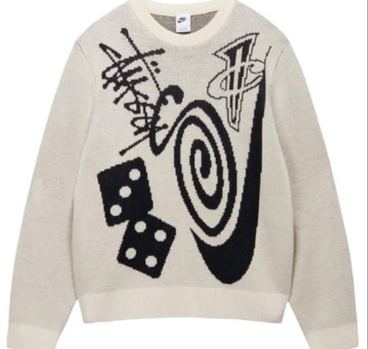 Stussy x Nike Icon Knit Sweater 'Natural'