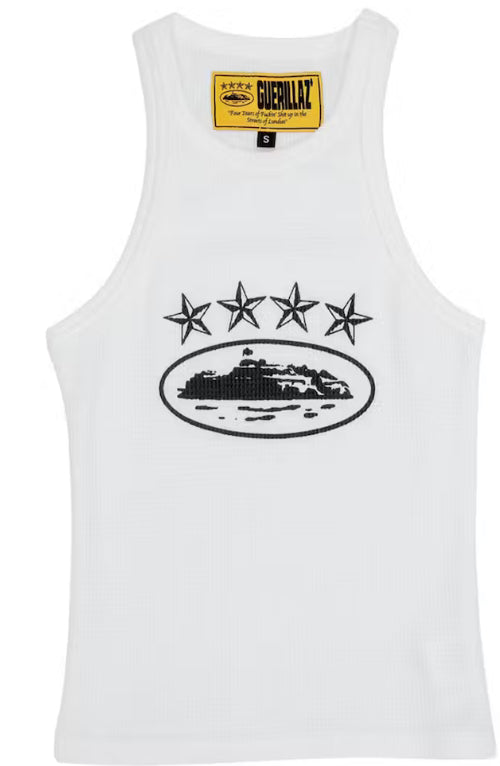 Corteiz 4Starz Alcatraz Womens Tank Top
White