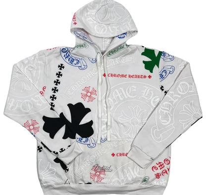 CHROME HEARTS STENCIL HOODIE "WHITE"