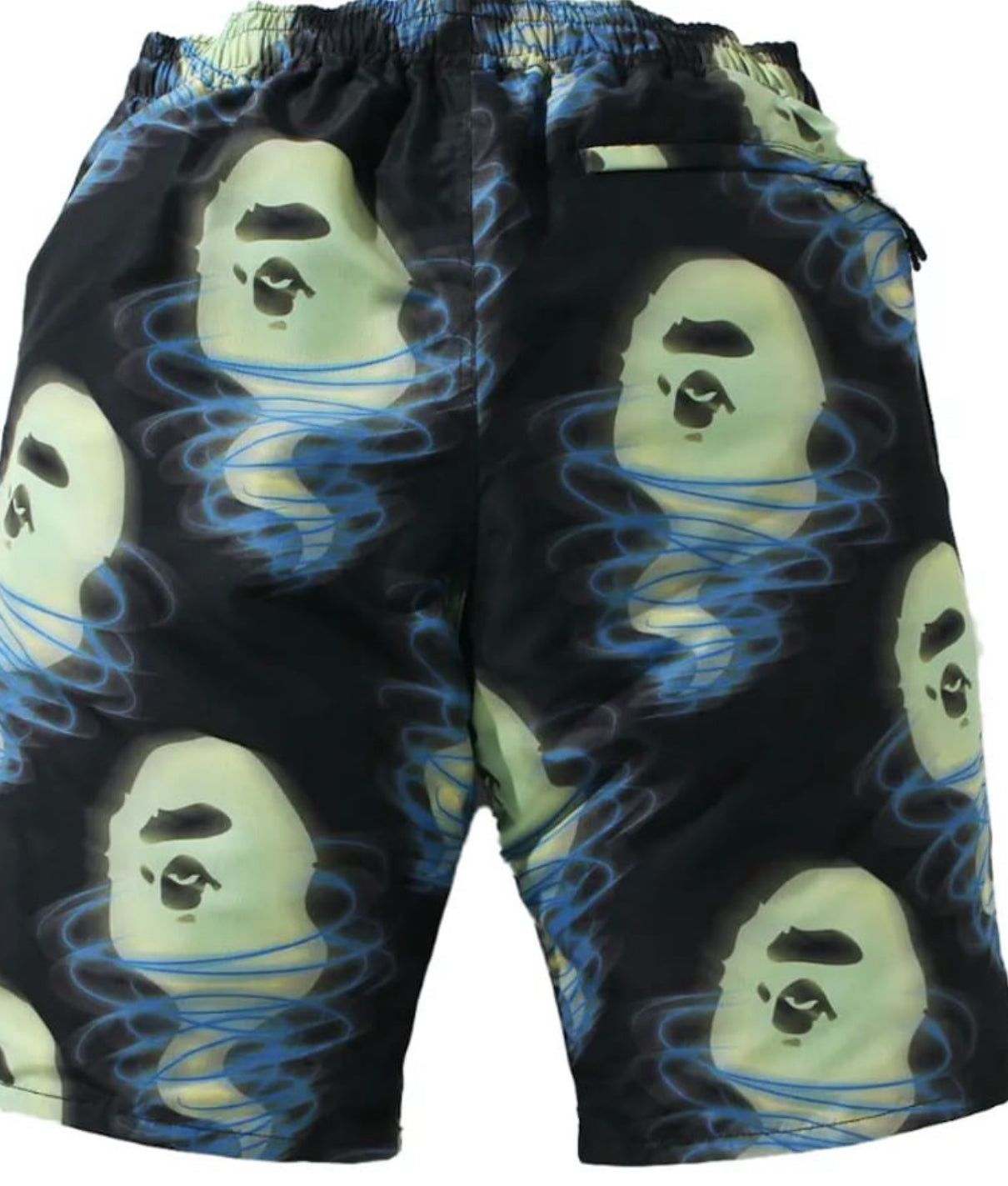 BAPE Bape Storm Track Shorts Green