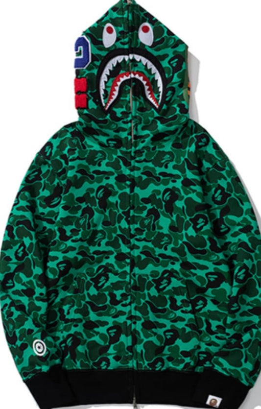 Gaming Bape hoodie Green