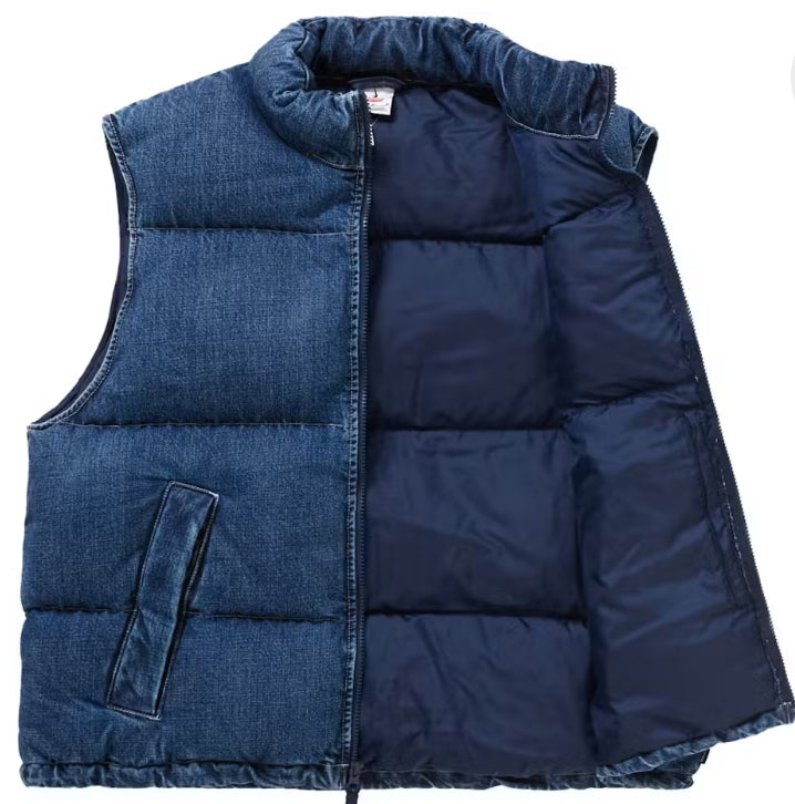 ASupreme Nike Denim Puffer Vest
Indigo